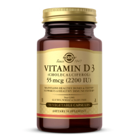 Вітамін Solgar Вітамін D3 2200 МE (55 мг), 50 вегетаріанських капсул (SOL03316)
