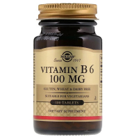 Вітамін Solgar Вітамін В6, Vitamin B6, 100 мг, 100 таблеток (SOL-03120)