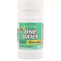Мультивітамін 21st Century Щоденні мультивітаміни, One Daily, Essential, 100 таблеток (CEN-27303)