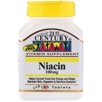 Вітамін 21st Century Ніацин, 100 мг, 110 таблеток (CEN21364)