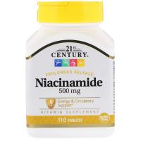 Вітамін 21st Century Ніацинамід, 500 мг, 110 таблеток (CEN22550)