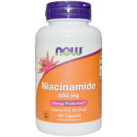 Вітамін Now Foods Ніацинамід (В3) 500мг, 100 капсул (NOW-00478)