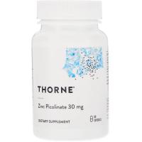 Мінерали Thorne Research Цинк Пиколинат, Zinc Picolinate, 30 мг, 60 капсул (THR-22002)