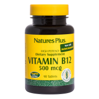 Вітамін Natures Plus Вітамін B-12 (Метилкобаламін), Nature's Plus, 500 мкг, 90 Та (NTP1710)