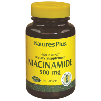 Вітамін Natures Plus Ніацинамід (В3), Niacinamide, 500 мг, 90 таблеток (NAP-01890)