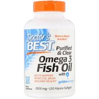 Жирні кислоти Doctor's Best Риб'ячий жир Омега-3, Omega 3 Fish Oil with Goldenomega, 100 (DRB-00478)