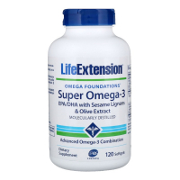 Жирні кислоти Life Extension Супер Омега-3, Omega Foundations, Super Omega-3, 120 желатин (LEX-19821)