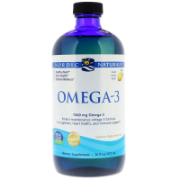 Жирні кислоти Nordic Naturals Омега-3, Смак Лимона, Omega-3, Lemon, 1,560 мг, 473 мл. (NOR02764)