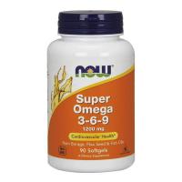 Жирні кислоти Now Foods Супер Омега 3-6-9, Super Omega 3-6-9,, 1200 мг, 90 желатинов (NOW-01839)