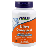 Жирні кислоти Now Foods Ультра Омега-3, Ultra Omega-3, 90 желатинових капсул (NOW-01661)