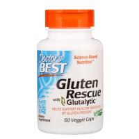Вітамінно-мінеральний комплекс Doctor's Best Ферменти для Перетравлення глютену, Gluten Rescue, 60 капсул (DRB-00401)