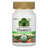 Вітамін Natures Plus Вітамін С органічний, VITAMIN C, 500 мг, Nature's Plus, 60 в (NAP-30733)