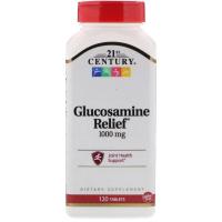 Вітамінно-мінеральний комплекс 21st Century Глюкозамін, 1000 мг, Glucosamine Relief, 120 таблеток (CEN22215)