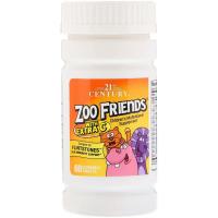 Вітамінно-мінеральний комплекс 21st Century Дитячі Мультівітаміни з вітаміном C, Zoo Friends, 60 жевател (CEN-27313)