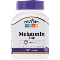 Вітамінно-мінеральний комплекс 21st Century Мелатонін, 3 мг, 200 таблеток (CEN22721)