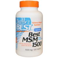 Вітамінно-мінеральний комплекс Doctor's Best МСМ (метілсульфонілметан) 1500, OptiMSM, 120 таблеток (DRB-00097)