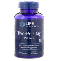 Мультивітамін Life Extension Мультивітаміни Двічі в День, Two-Per-Day, 60 таблеток (LEX-23166)