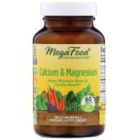 Мінерали MegaFood Кальцій і Магній, Calcium & Magnesium, 60 таблеток (MGF-10231)