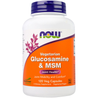 Вітамін Now Foods Глюкозамін & МСМ, 120 гелевих капсул (NOW-03130)