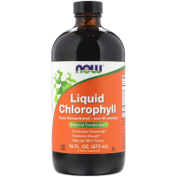 Трави Now Foods Рідкий Хлорофіл, Liquid Chlorophyll, м'ятний смак, 473 мл. (NOW-0264)