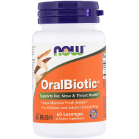 Пробіотики Now Foods Орал Пробиотики, OralBiotic, 60 леденцов (NOW-02921)