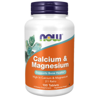 Мінерали Now Foods Кальцій і Магній, Calcium & Magnesium 2: 1 Ratio, 100 таблет (NF1270)