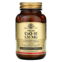 Вітамін Solgar Коензим Q10 Вегетаріанський 120 мг, Vegetarian CoQ-10, 60 ве (SOL-00919)