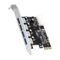 Контролер PCIe to USB 3.0, 4 port, 5Gbps, BOX Merlion (YTC-PCI-Е>4*USB3.0)
