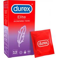 Презервативи Durex Elite латексні з силіконовою змазкою (тонкі) 12 шт. (5010232954229)