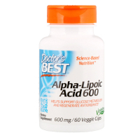 Антиоксидант Doctor's Best Альфа-ліпоєва кислота, Alpha-Lipoic Acid, 600 мг, 60 капсул (DRB-00133)
