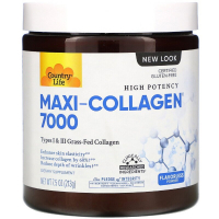 Вітамін Country Life Колаген 1 і 3 Типів + Біотин, Maxi Collagen, 7,5 унцій (210 (CLF-05070)