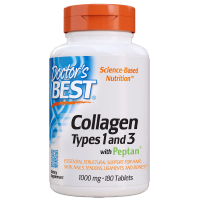 Вітамін Doctor's Best Колаген Типів 1 & 3 1000мг, Peptan, 180 таблеток (DRB-00204)