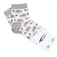 Шкарпетки UCS Socks зі слониками (M0C0101-2116-3B-white)