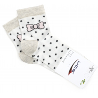 Шкарпетки UCS Socks в горошок (M0C0101-2119-3G-cream)