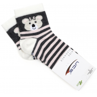 Шкарпетки UCS Socks в смужку (M0C0101-2119-5G-graypink)