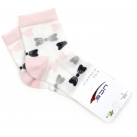 Шкарпетки UCS Socks з бантиком (M0C0101-2119-5G-pink)