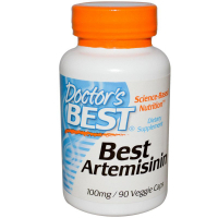 Трави Doctor's Best Артемізинін, Artemisinin, 100 мг, 90 гелевих капсул (DRB-00170)