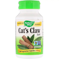 Трави Nature's Way Котячий кіготь, Cat's Claw Bark, 485 мг, 100 капсул (NWY-11450)