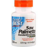 Трави Doctor's Best Со Пальметто, Екстракт, Saw Palmetto, 320 мг, 60 капсул (DRB-00082)