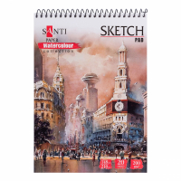 Альбом для малювання Santi для акварелі Travelling, А5, 20 аркушів (742832)