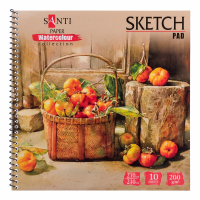 Альбом для малювання Santi для акварелі Botanic, 210х210, 10 аркушів (742835)