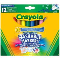 Фломастери Crayola Набір Ultra-Clean Washable широка лінія 12 шт (256349.012)