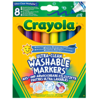 Фломастери Crayola Набір Ultra-Clean Washable широка лінія 8 шт (256348.012)