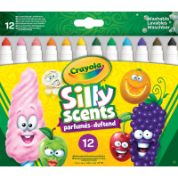 Фломастери Crayola Набір Silly Scents Washable Широка лінія з ароматом 12 шт (256352.012)