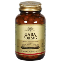 Амінокислота Solgar GABA (Гамма-Аміномасляна Кислота, GABA, 500 мг, 50 вегетаріа (SOL01210)