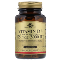 Вітамін Solgar Вітамін D3 5000 IU (125 мкг), 100 желатинових капсул (SOL-19377)