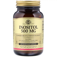 Вітамін Solgar Інозітол (В8), Inositol, 500 мг, 100 вегетаріанськіх капсул (SOL-01450)