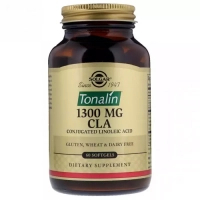 Жирні кислоти Solgar Кон'югована Линолевая Кислота (CLA) 1300 мг, Tonalin (Тона (SOL-02714)