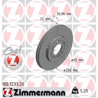 Гальмівний диск ZIMMERMANN 100.1233.20