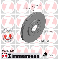 Гальмівний диск ZIMMERMANN 100.1235.20